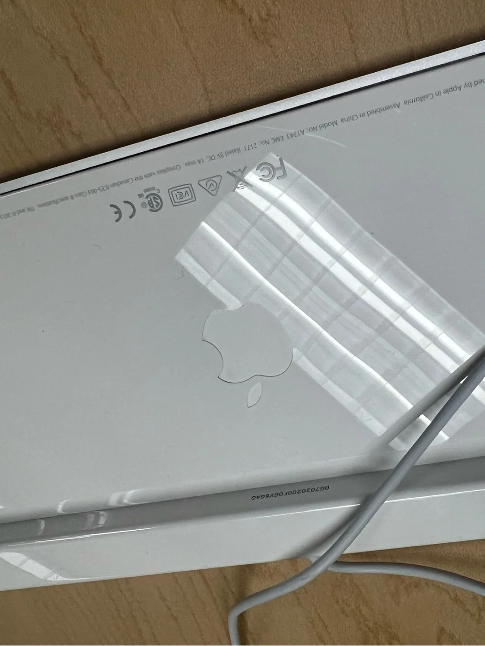 Apple Silver and White Slim Wired Keyboard